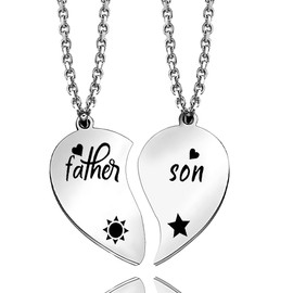 Fathers Day Gift Dad from Son Graduation Gift Birthday Gifts for Father Son Matching Necklace Thank You Daddy Wedding Appreciation Gift Dad Present Ideas Daddy Souvenirs Father Christmas Presents