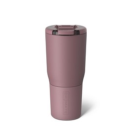 BrüMate Nav 25oz 100% Leak Proof Insulated Travel Tumbler with Magnetic BevLock™ Lid - Double Wall Cup-Holder Friendly Stainless Steel Mug (Rose Taupe)