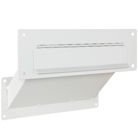 Durabox Through The Wall Mail Slot, Two Piece Deposit Chute Drop for Documents, Mail, Checks, Payments - Adjustable Mail Chute with Pre Drilled Mounting Holes, Screws D100 (Grey)