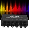 Stereo Audio Splitter Box Mini Preamplifier Headphone Amplifier 2 Way