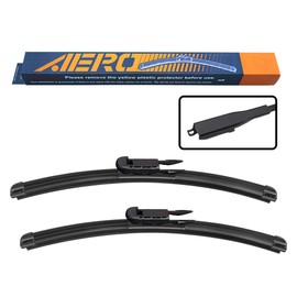 AERO Avenger Premium All-Season Beam Windshield Wiper Blades OEM Replacement for Saab 9-3 2011-2009 24"+22" (Set of 2)
