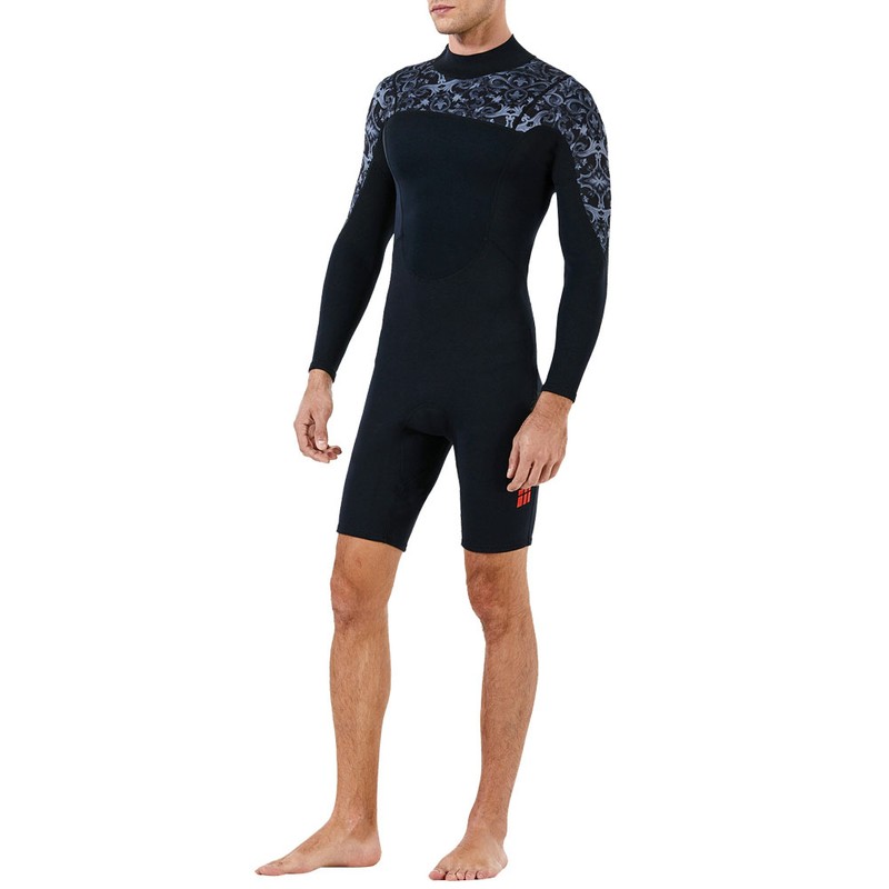 1.5MM Diving Onepiece Swimsuit Wetsuit Short Trousers for Snorkeling Surfing(Man