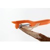 Suncraft FC-117 Freshly Shaped Kinpira Peeler, Made in Japan, Orange