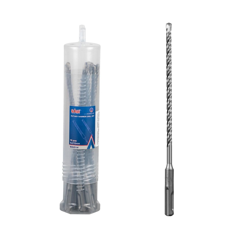 SALI 10PCS SDS Plus Rotary Hammer Drill Bit Kit -