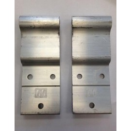 Morgan Swing Side Door Hinge Strap Set 004187 Trailer Box Truck - Silver Aluminum Unfinished Modern, Industrial