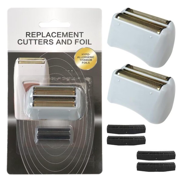 Feuaue Upgrade 2pcs Shaver Replacement Foil and Cutters 1.38 inch