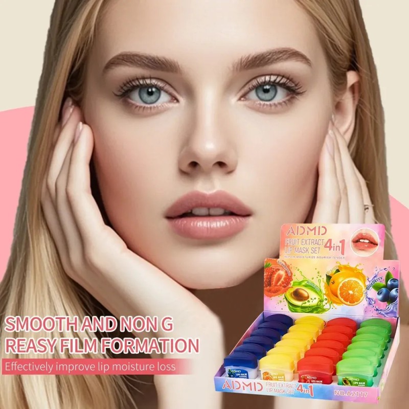 Set 4 Bálsamos Labiales Hidratantes Aidmd