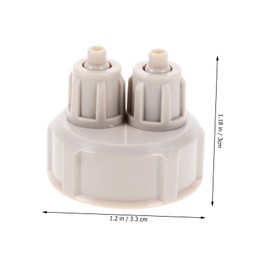 iplusmile Diy Co2 Bottle Cap 2pcs Air Bottle Cap Aquarium Gauge Filters Fish Tank Air Pump
