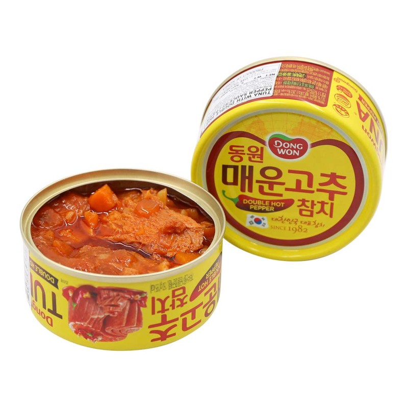 Dongwon, Tuna Chunk Or Flake Styles In Double Hot Pepper,