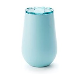 Rabbit Double Walled Stainless Steel Wine Tumbler, Includes Splash-Free Sliding Lid