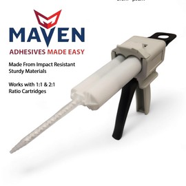 Maven DMA50 Dispensing Gun for 2 Part Epoxy Adhesive Glue and Impression Mixing 50ml AB Cartridges (1:1 & 2:1 ratios)