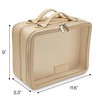 ETOILE - Large Twin Cosmetic Case Beige - Dual Compartment