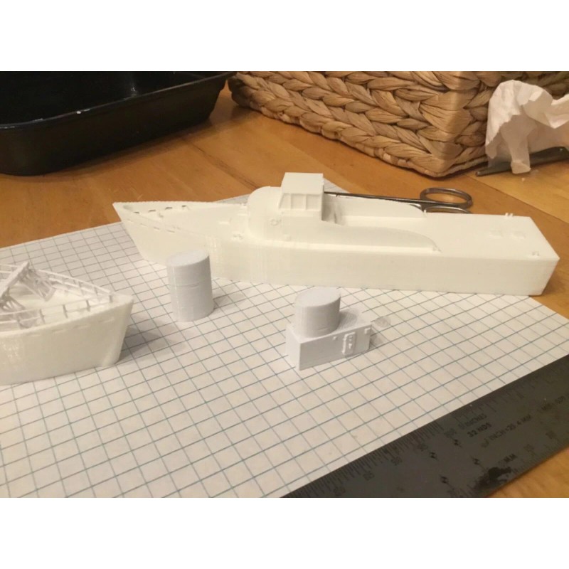 "Handmade" N scale U.S. Coast Guard 95 Foot Cutter ship