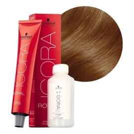 Tinte Para Cabello En Crema Igora Royal 60gr + Peroxido 8-46
