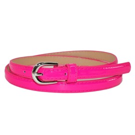 CTM® Women's Skinny Dress Belt, Xlarge, Dark Pink