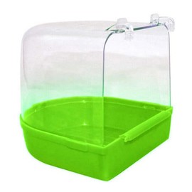 Bird Water Bath Tub for Pet Cage Hanging Bowl Parrot Birdbath Pet Cleaning, Durable PVC, Easy Installation