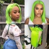 Mscathy Green Bob Lce Front Wigs Human Hair 13x4 HD