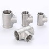 3 Way Pipe Fitting, Stainless Steel Tee Connector with 3/4"