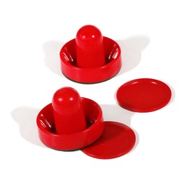 Hathaway Air Hockey Strikers and Puck Set, Red, 3.75/2.875-Inch (BG1007)