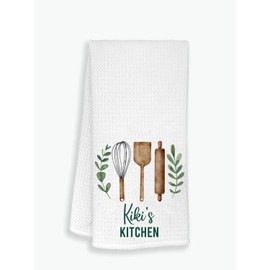 DiandDesignGift - Toalla de cocina Kiki's - Toalla de cocina para decoración de cocina, toalla de cocina suave y absorbente, decoración de casa, toalla de cocina, regalo para el día de la madre, cumpleaños, día festivo
