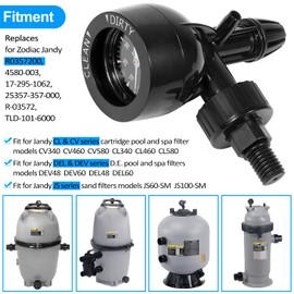 LAIKOU R0357200 Air Gauge Release Valve Assembly Replacement Compatible with Zodiac Jandy CV & CL, DEV & DEL, JS Series Pool and Spa Filters (R0357200)