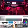 Defvnsy LED Interior Lighting Car, 17 in 1 RGB Acrylic