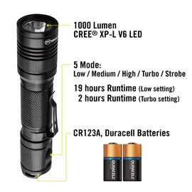 Kilimanjaro - 1000Lm Tactical Led Flashlight, Lighting, Flashlights, Flashlights - Led (910256)