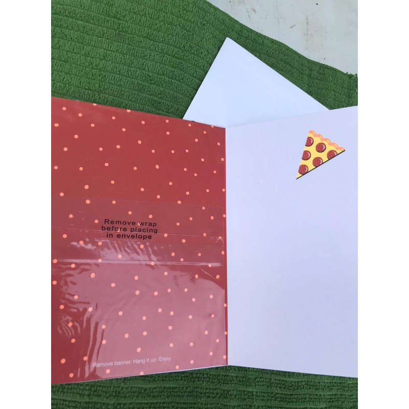 Just Wink Fun Card Pizza Lover Write In Your Massage