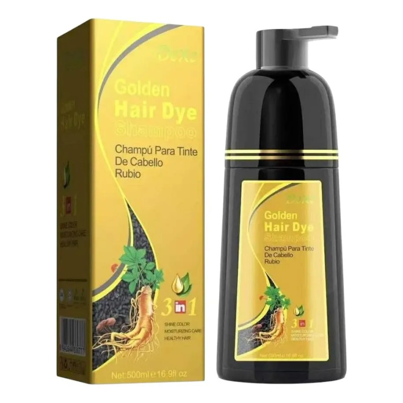 Shampoo Tinte Dexe Dorado 3en1 Rubio Natural Castaño 500 Ml