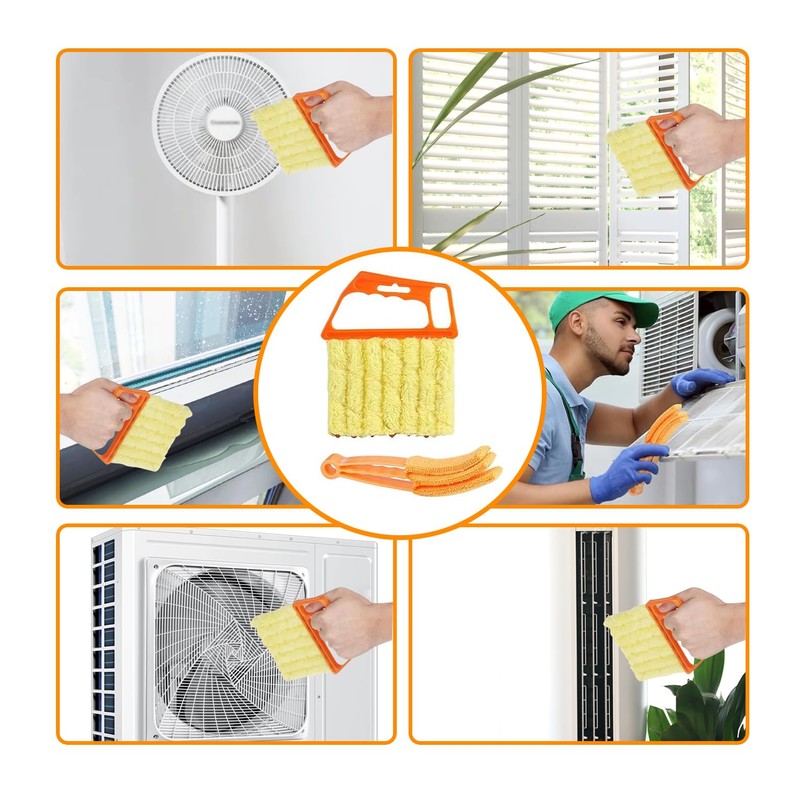 LZJPECES 6 Pcs Window Venetian Blind Cleaner Duster Tool, Microfiber
