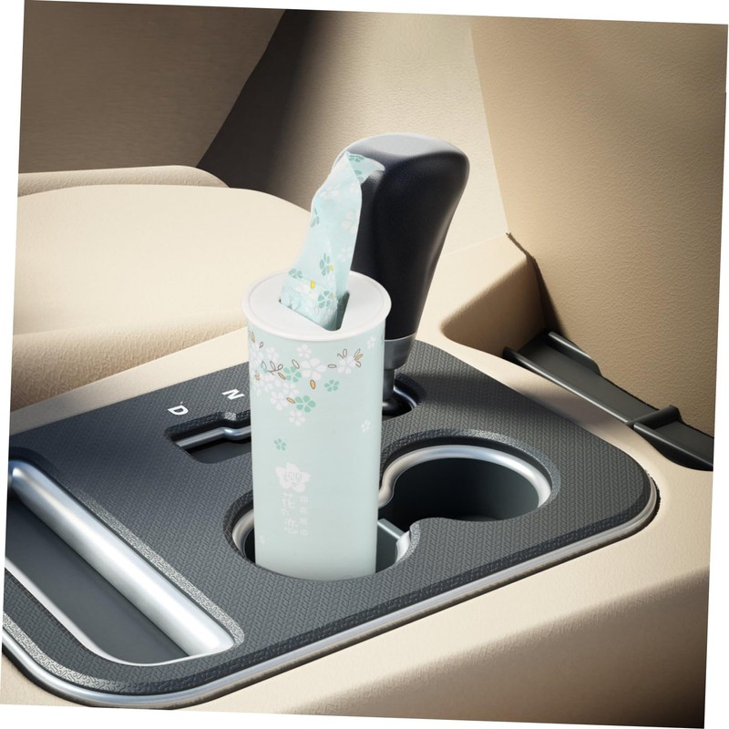 COLLBATH 3pcs Cylinder Tissue Box Round Tissues Container for Car