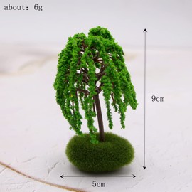 8 Pieces Miniature Model Trees - Realistic Artificial Trees for Dioramas, Sand Tables and Landscape Decor, 5 x 5 x 9 cm