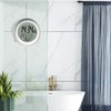 infactory Bathroom Radio Clock: Digital Bathroom Radio Wall Clock with