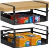 AmonHouseware 2 Pack Under Shelf Basket Organizers,Adjustable Hanging Under Cabinet