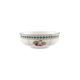 Villeroy und Boch French Garden Fleurence Dessertschälchen, 15 cm, Premium Porzellan, Weiß/Bunt