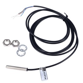 Inductive Proximity Sensor, DC6-36V M6 Mini Proximity Switch Made of Nickel-Plated Brass, 1 mm Detection Distance for Object Detection