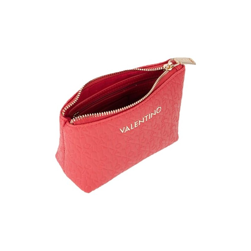 Valentino Soft Cosmetic Case Utensil Bag, Rosso Scuro, Unit size