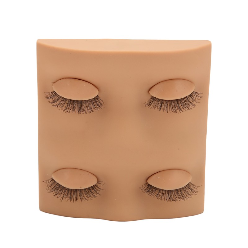 Lash Mannequin Head 2 Pairs Removable Replacement Eyes 3D Simulation