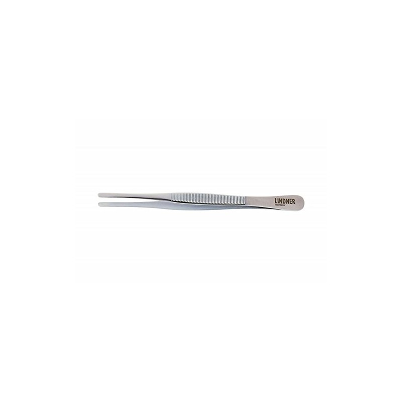 LINDNER Das Original Stainless Steel Tweezers 115mm Straight Tip