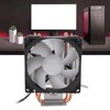 CPU Cooler Dual Heat Pipe 48CFM DC12V Quiet Operation Hydraulic
