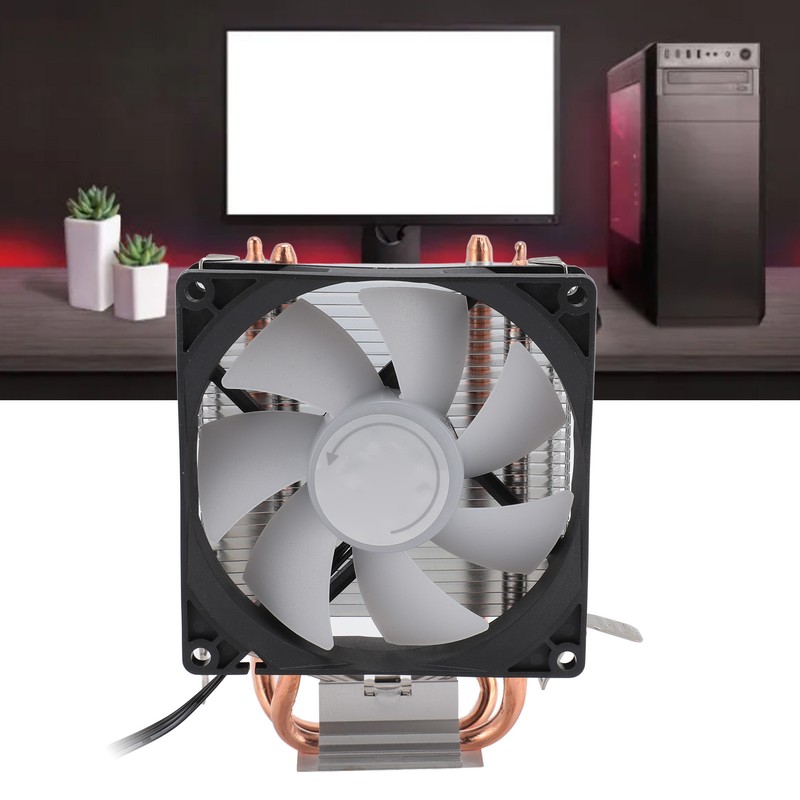 CPU Cooler Dual Heat Pipe 48CFM DC12V Quiet Operation Hydraulic