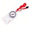 DOETYD Navigation Compass Map Ruler Magnifier with Adjustable Lanyard for