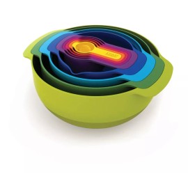 Joseph Joseph Set Bowl Coladores De Cocina Y Tazas Medidoras 9 Pzas Jj-047