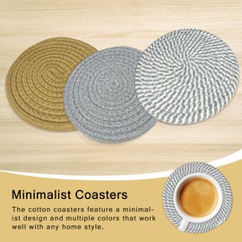 6 Heat-Resistant Kitchen Trivets - Durable Hot Pads for Countertops, Tables, and Home Essentials - Ideal for Hot Dishes, Pots, and Pans - Farmhouse Decor and Pot Holders for Kitchen Use