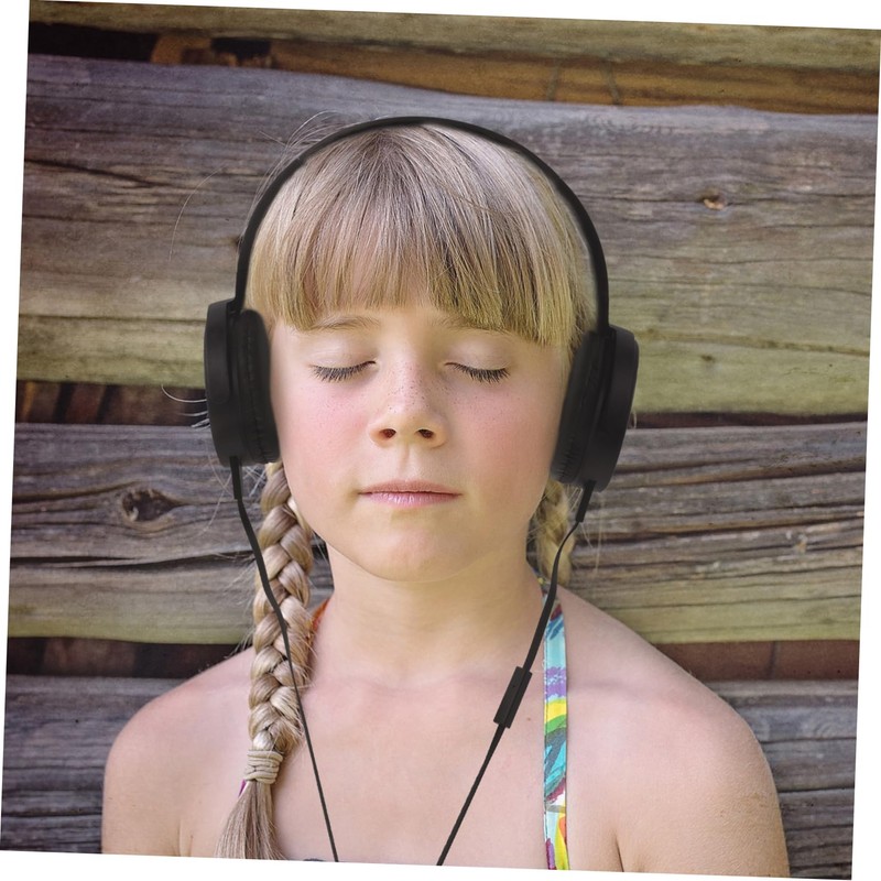 SEWACC 1pc Stereo Noise Reduction Headset Lightweight Head Mounted Headphones