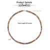 PiercingJak Men's Necklace Obsidian Tiger's Eye 7 Chakra Stones Beads