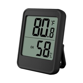 Indoor Hygrometer Thermometer Large Screen Display Desk Wall Magnetic Electronic Temperature Humidity Meters with Bracket for Home Greenhouse Cellar