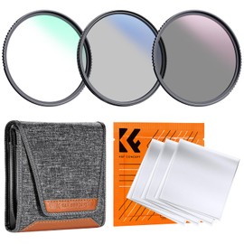 K&F Concept 72 mm Filter Set UV Filter + Polarising Filter (CPL) + ND4 Filter (2 Panels)