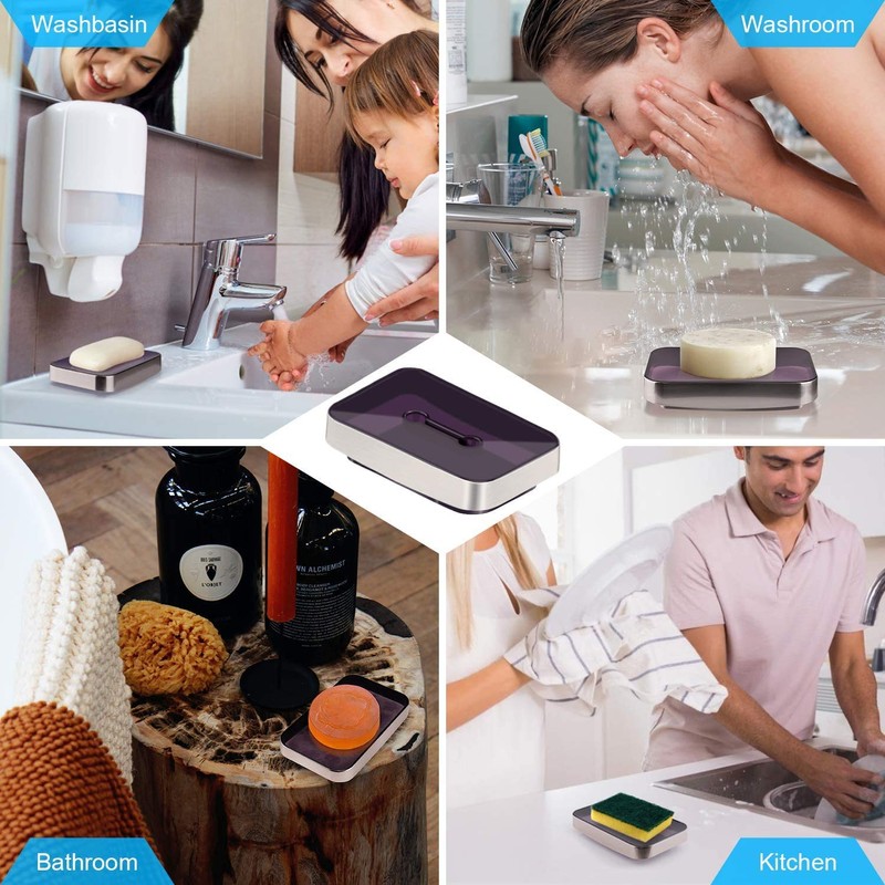 Boperzi Soap Holder Soap Dish Shower Bar Soap Holder Rustproof