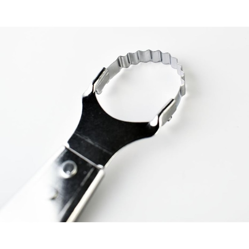 Round Cut Edges Handle Coconut Grater- Durable Sharp Stainless Steel